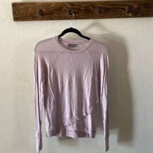Athleta luxe cross cross sweatshirt in lilac size xxs